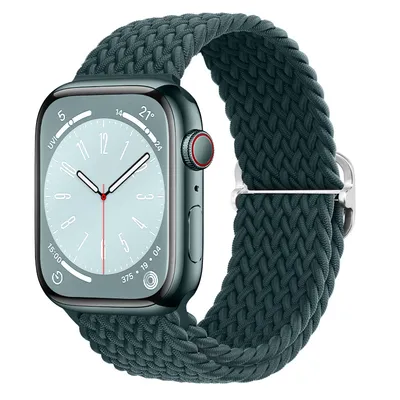 Obrázok produktu pre BStrap Elastic Nylon remienok na Apple Watch 42/44/45mm, rainforest green