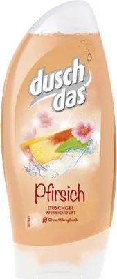 Image de Gel douche pêche fruité-vitalisant Duschdas, paquet de 6 250ml