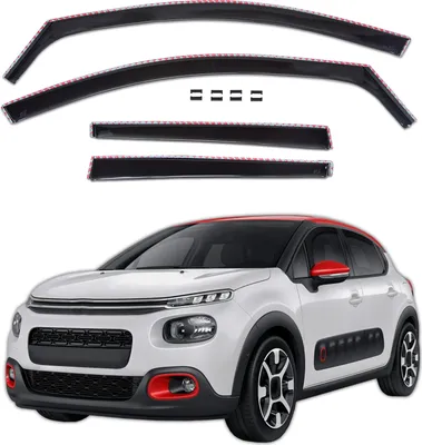 Image de GP Déflecteurs Deflecteurs D'Air Pour Citroen C3 3 2016-2023 4pcs, Aérodynamique, Montage Facile