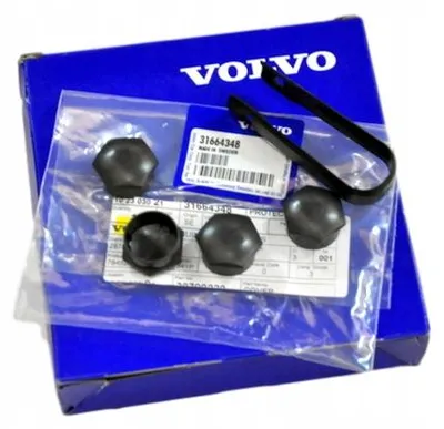 Image de VOLVO capuchons de boulons de jante noir 4pc OE