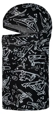 Productafbeelding van Buff® ThermoNet® Kap met kinband, zwart, uniseks, voor kinderen