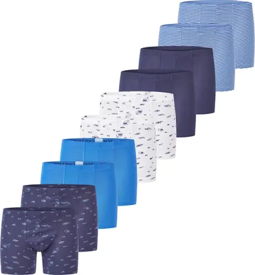 Produktbild von Schiesser 10er Pack Kids Boys 95/5 Organic Baumwolle Retro Short / Pant Komfortabler Beinausschnitt , Extra softer Bund, Elastische Single-Jersey-Qualität