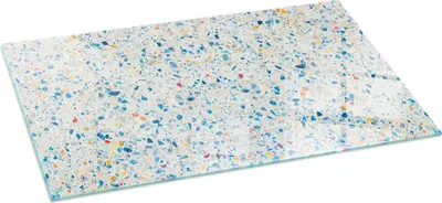 Produktbild von Abstraktes Texturmuster – Glasbodenplatte für – Kaminofen – Kaminplatte Glas – Schutzglas – Funkenschutzplatte –Glasbodenplatte Feuerfeste – Hitzeschutzplatte – Bodenschutz aus Glas – 140x70 cm
