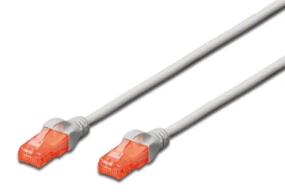 Produktbild von Digitus CAT 6 U/UTP Patchkabel, 20 m, Grau, LSZH, 20 m, Cat6, U/UTP (UTP), RJ-45, RJ-45, Grau