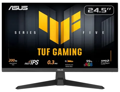 Produktbild von ASUS TUF Gaming VG259Q5A, 62,2 cm (24.5"), 1920 x 1080 Pixel, Full HD, LED, 1 ms, Schwarz