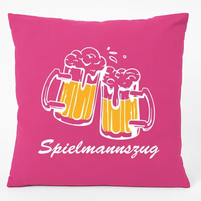 Produktbild von Huuraa Kissen Spielmannszug Schützenfest 40x40cm mit Füllung Fuchsia Baumwolle Dekokissen Geschenkidee