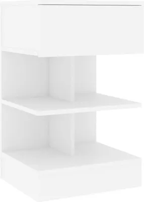 Produktbild von vidaXL Nočný stolík biely 40x35x65 cm Materiál drevo