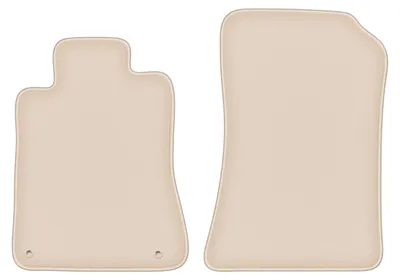 Produktbild von DURBAN Beige Velours-Fußmatten vorne für Mercedes SL R129 Roadster (1998-2002)