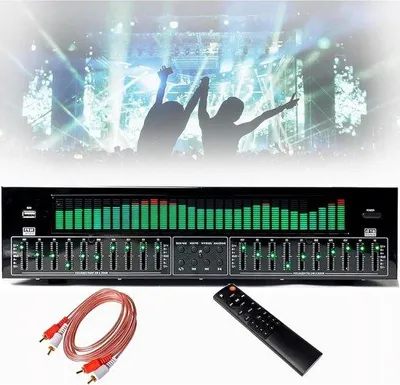 Zdjęcie produktu dla Cyfrowy wzmacniacz audio, 31-pasmowy, z regulacją, wielokolorowy, montowany w szafie 1U