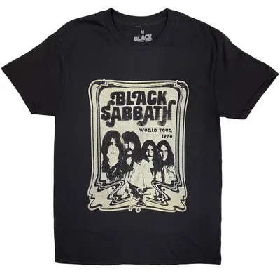 Produktbild von Black Sabbath World Tour 1978 Black L T-Shirt