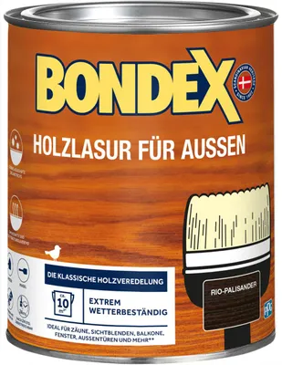 Produktbild von Bondex Holzlasur für Außen 750 ml rio palisander
