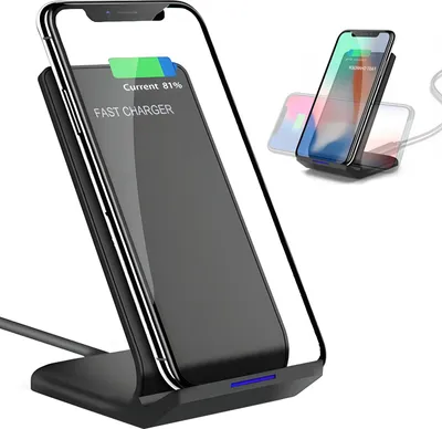 Zdjęcie produktu dla Ładowarka Indukcyjna Bezprzewodowa Qi Quick Charge 10W Podstawka Stojak