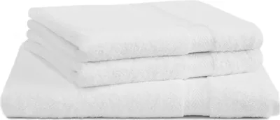 Produktbild von Betz 3-tlg. Saunatuch Set PREMIUM 1 Saunatuch 2 Handtücher 100%Baumwolle Farbe: weiß