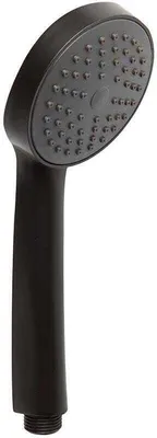 Produktbild von Runde, mattschwarze ABS- Handbrause