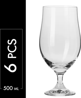 Produktbild von KROSNO Harmony Lager Biergläser, 6er-Set, 500 ml