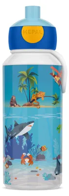 Image de Mepal Campus pop-up trinkflasche pop-up campus 400 ml - tropical ocean 64 x 70 x 184 107410065410