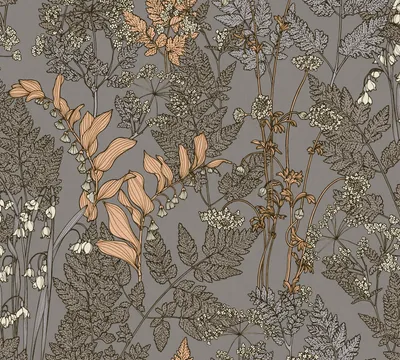 Zdjęcie produktu dla Architects Paper tapeta w kwiaty Floral Impression tapeta w kwiaty z włókniny szary beżowy żółty kremowy 10,05 m x 0,53 m