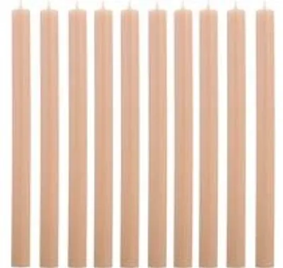 Cactula Stabkerzen – Pale Apricot – 10 Stück – 30 cm – Ø 2,1 cm