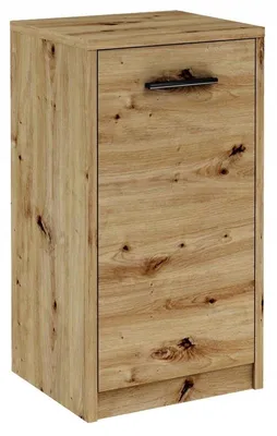 Produktbild von MATKAM Elegante Kommode BODO 1D, H/B/T 75 x 40 x 35 cm im modernen Design mit Regal und Tür (Artisan Eiche)