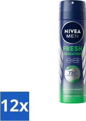 Produktbild von NIVEA MEN - Deodorant Spray - Frisches Gefühl - 150 ml - Vorteilspack - 12 Stücke