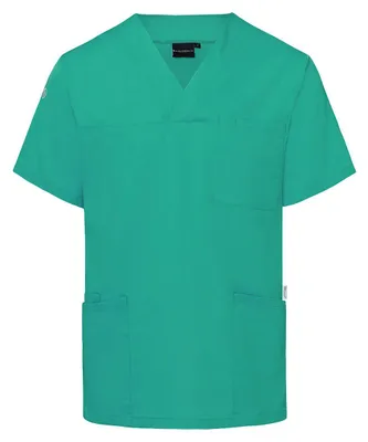 Immagine prodotto di Karlowsky - Grembiule da lavoro "Essential" da indossare sopra gli altri indumenti, maniche corte, FK2885 (5XL) (verde smeraldo)