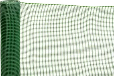 Zdjęcie produktu dla Plecionka ECONOMY 4, 1000/10x10 mm, wzór kwadratowy, 300 g/m2, zielona, tworzywo sztuczne, opakowanie 10 m