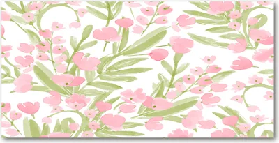 Produktbild von Tulup Glas-Bild -140x70- Wandkunst Dekorative Wand für Küche & Wohnzimmer - Blumen & Pflanzen - Blumenmuster - Rosa
