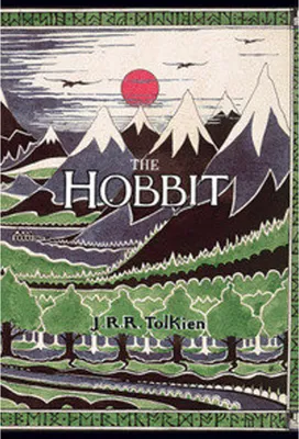 Book cover art depicting a mountainous landscape with a red sun and trees in the foreground.