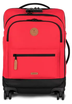 Image de CABAIA trolley Soft Suitcase 4 Wheels Essentials Trolley Cebu rose 55cm