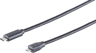 Produktbild von USB Kabel, 3.1 C-Stecker -2.0 Micro B-Stecker 1,8m