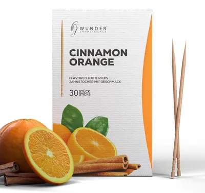 Image de Cure-dents Wunderzahn Cinnamon Orange Aroma Single Pack 30 pièces