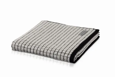 Produktbild von Möve Handtuch Eden Kästchenstruktur Schwarz 50x100