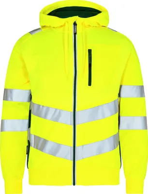 Produktbild von F. Engel Safety Sweatcardigan, Gelb/Grün, Gr. S
