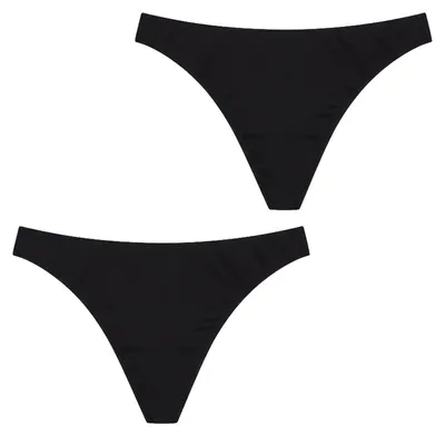 Imagen del producto de Q-EN Pack de 2 tangas de micro modal para mujer, modelo Q105