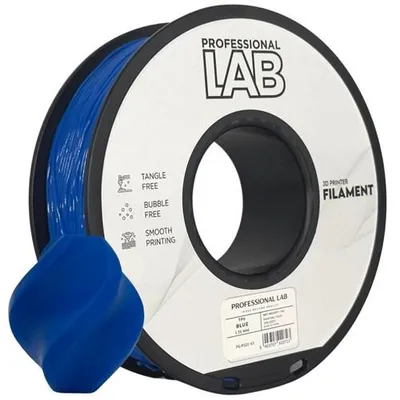 Produktbild von TPU-Filament „Blue“ von Prof. Lab, 1,75 mm, 1000 g, für 3D-Drucker