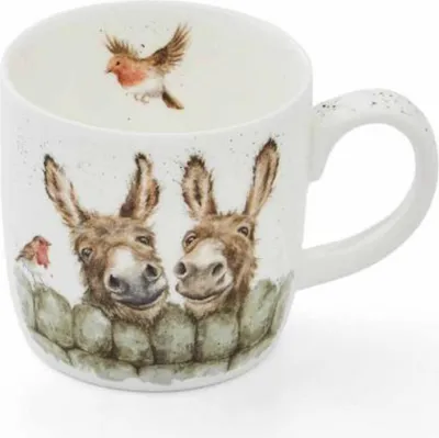 Produktbild von Wrendale Designs Porzellan-Becher Esel | ca. 310 ml