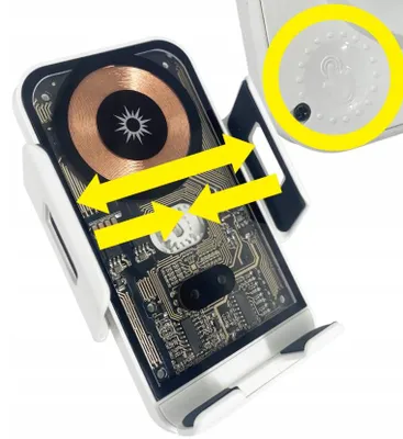 Produktbild von Pantherise Induktives Auto Ladegerät 15W USB-C Handyhalter Lüftungsgitter