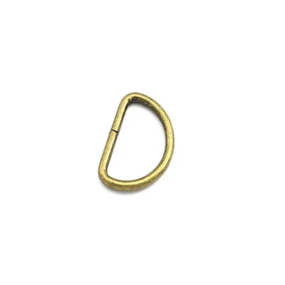 Produktbild von 50 D-Ringe / Halbringe Offen 25 x 3mm Stahl Antik Ringe Eisenring Stahlring Drahtring