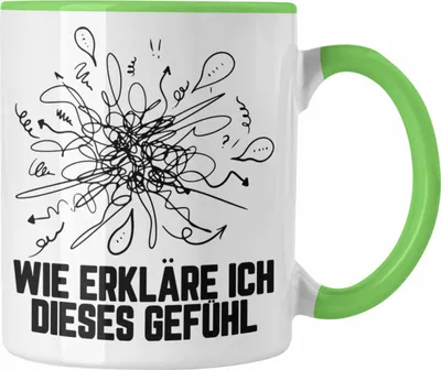 Produktbild von Trendation - Psychologie Tasse Geschenk Therapeut Therapeutin Psychologe Lustiger Spruch Studium Studentin (Grün)