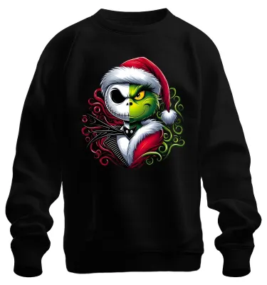 Produktbild von Nightmare before Christmas Grinch Skelett - Weihnachten Sweatshirt Pullover, Schwarz, XXL