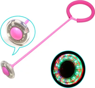 Produktbild von Hula hop noha skákacia lopta svietiaca LED ružová
