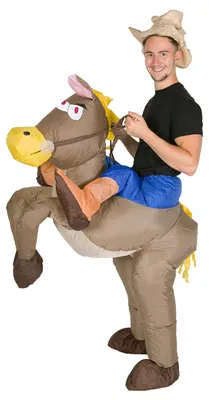 Immagine prodotto di Costume da cowboy gonfiabile, taglia unica, per adulti, costume per il carnevale