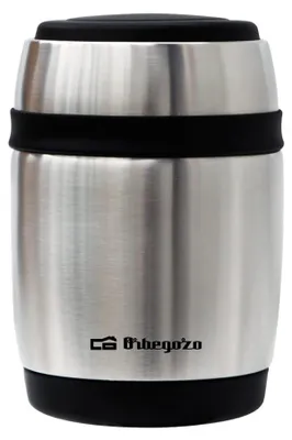 Thermoskanne 380 ml, Edelstahl, mit Löffel, 12h warm/kalt