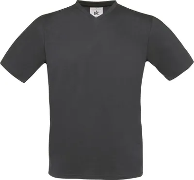 Produktbild von B&C Herren T-Shirt V-Ausschnitt Basic V-Neck Shirt Basic Tee Shirt, Größe:XL, Farbe:Dark Grau