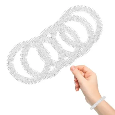 Produktbild von 5 Stück Akupressur Armband Aus Metall Für Handgelenk Massage Armbänder Zur Linderung Von Und Förderung Der Durchblutung Für Frauen Und Mädchen