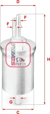 Produktbild von Kraftstofffilter SOFIMA S 1840 B für VW GOLF VI (5K1) Filtereinsatz