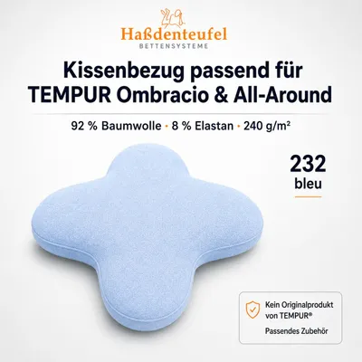Produktbild von Kissenbezug passend für TEMPUR Ombracio & All-Around Schmetterlingskissen, KI-generiertes Bild