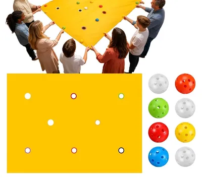 Produktbild von Teamspiele mit Seil und 8 Bällen