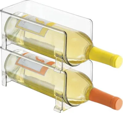 Produktbild von Klare Stapelbare Weinregale aus Kunststoff für 2 Flaschen