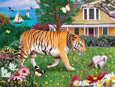 Produktbild von SunsOut Puzzle Tiger Tiere - 500 Teile Puzzle
